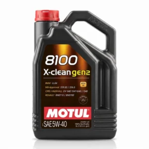 Aceite Motul 8100 X-clean gen2 5W-40 100% Sintético Garrafa 5 Litros